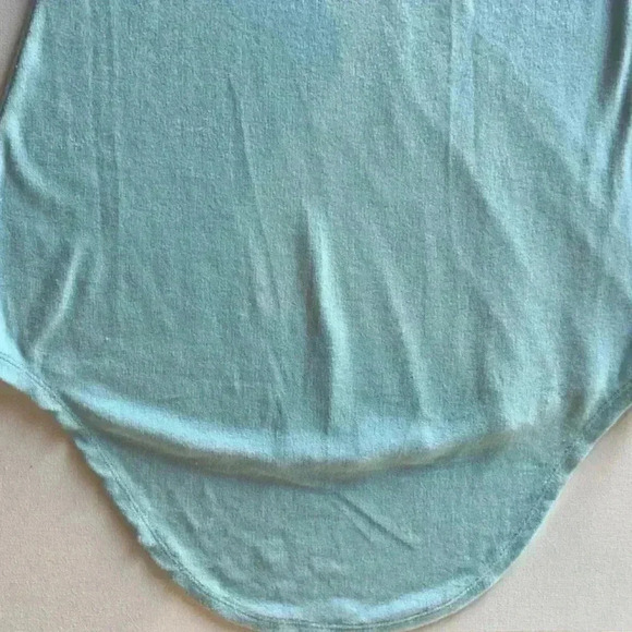 CHASER blue terry v neck shirt size small - Picture 6 of 8